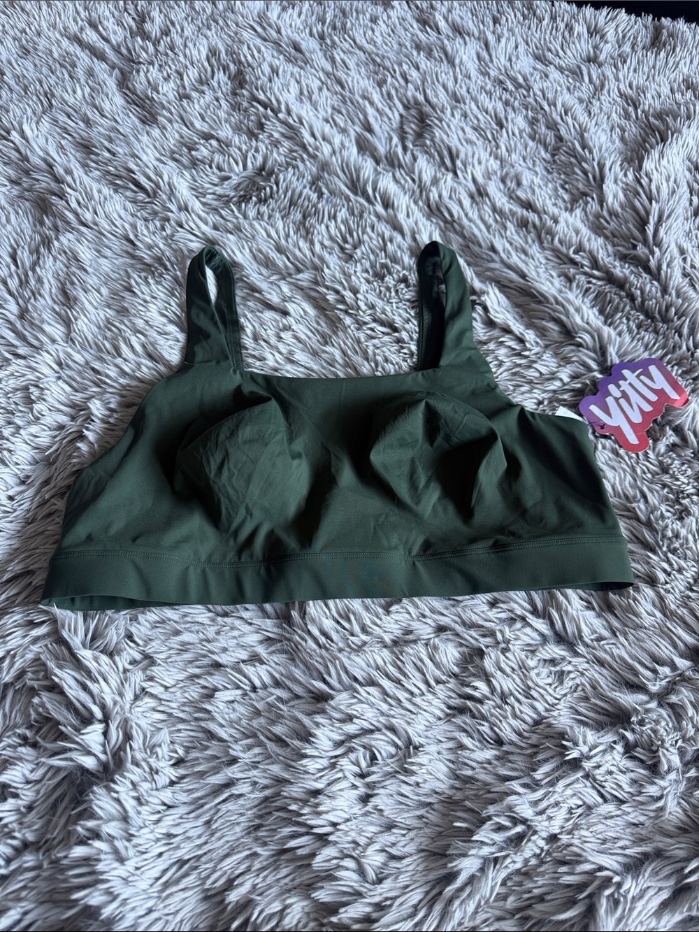 YITTY Dark Green Seamless Bralette